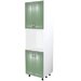 Soldat 60 cu 4 usi cu spatiu cuptor Zebra MDF verde drept